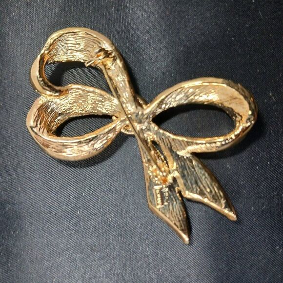 Vintage Roman Gold Tone Brooch Pin - Picture 4 of 8